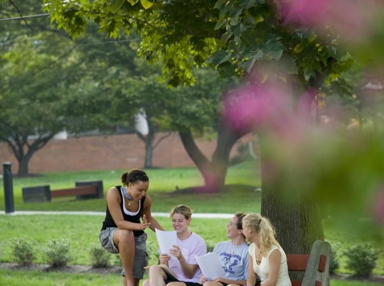 Students on campus